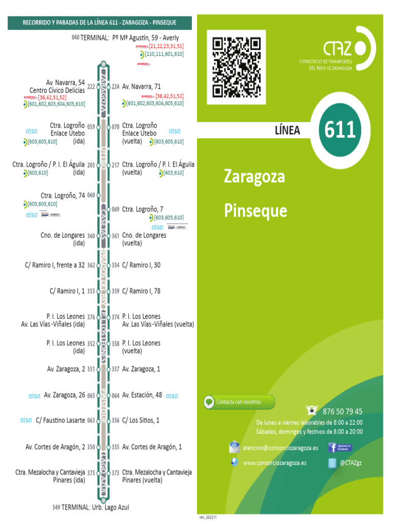 Zaragoza Pinseque: Línea | PDF