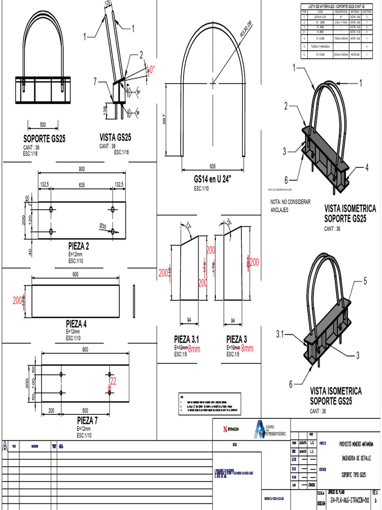 Materiales y Soporte GS25 - Cantidad 36 | PDF