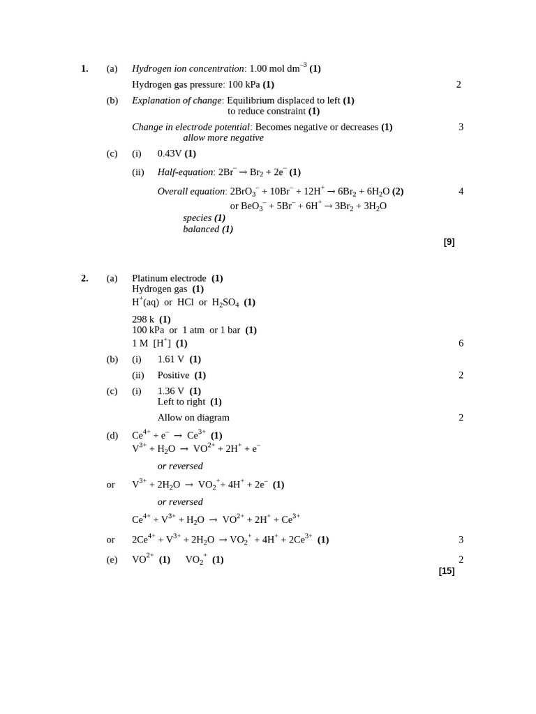 Redox Equilibria and Electrode Potentials | PDF | Redox | Chemical ...