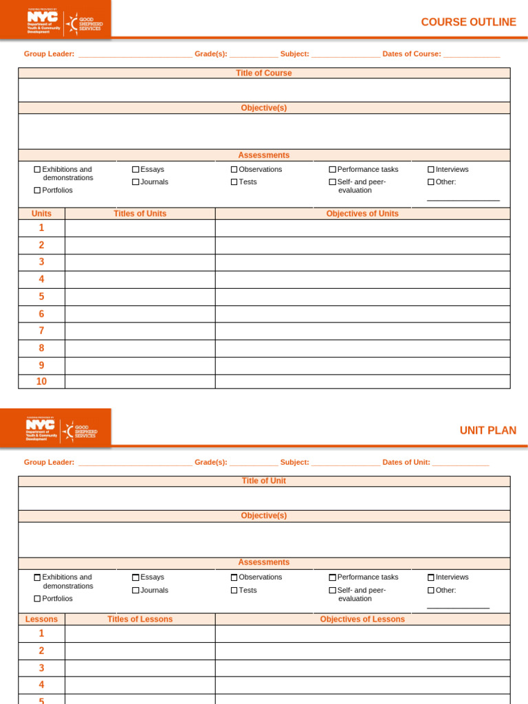 Unit & Lesson Planning Template | PDF | Learning | Human Communication