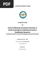 Download Factors Effecting Investment Decision in Stock Exchange by Individual Investor by Sami Rasheed SN82308222 doc pdf