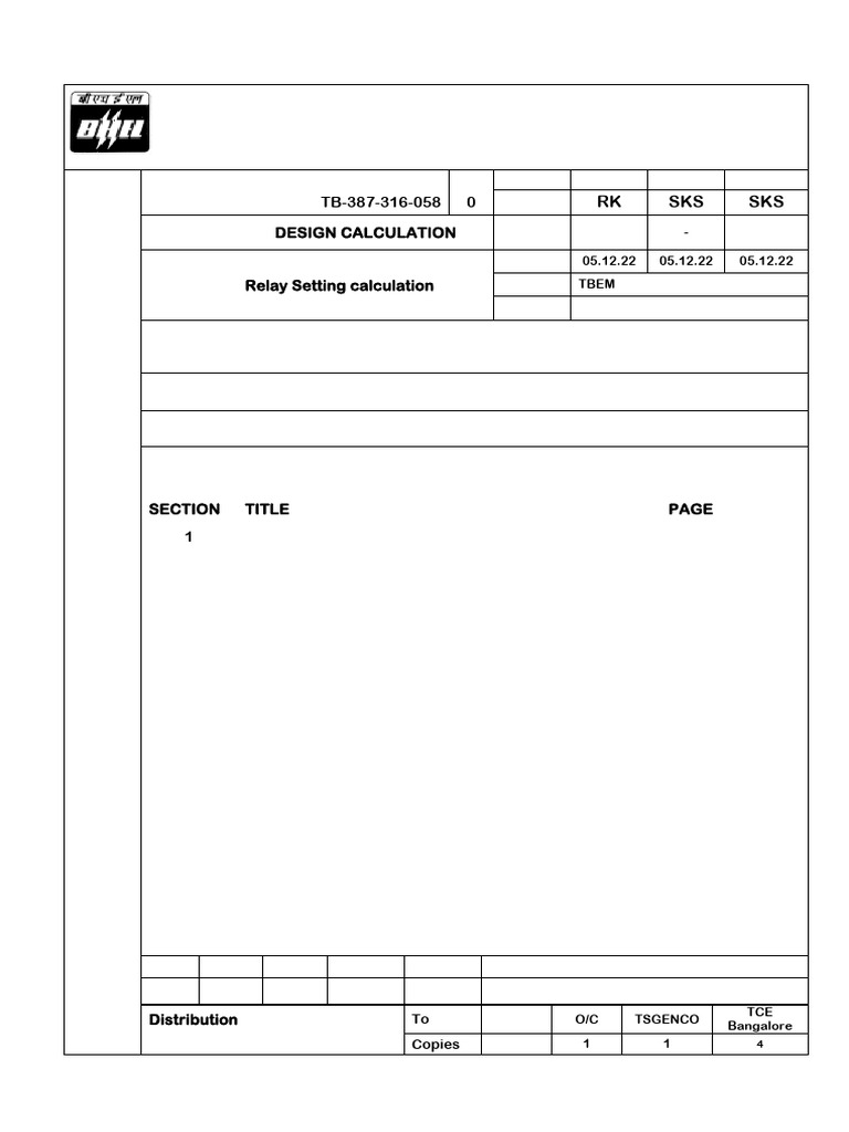 Final Relay Setting | PDF | Electronics | Manufactured Goods