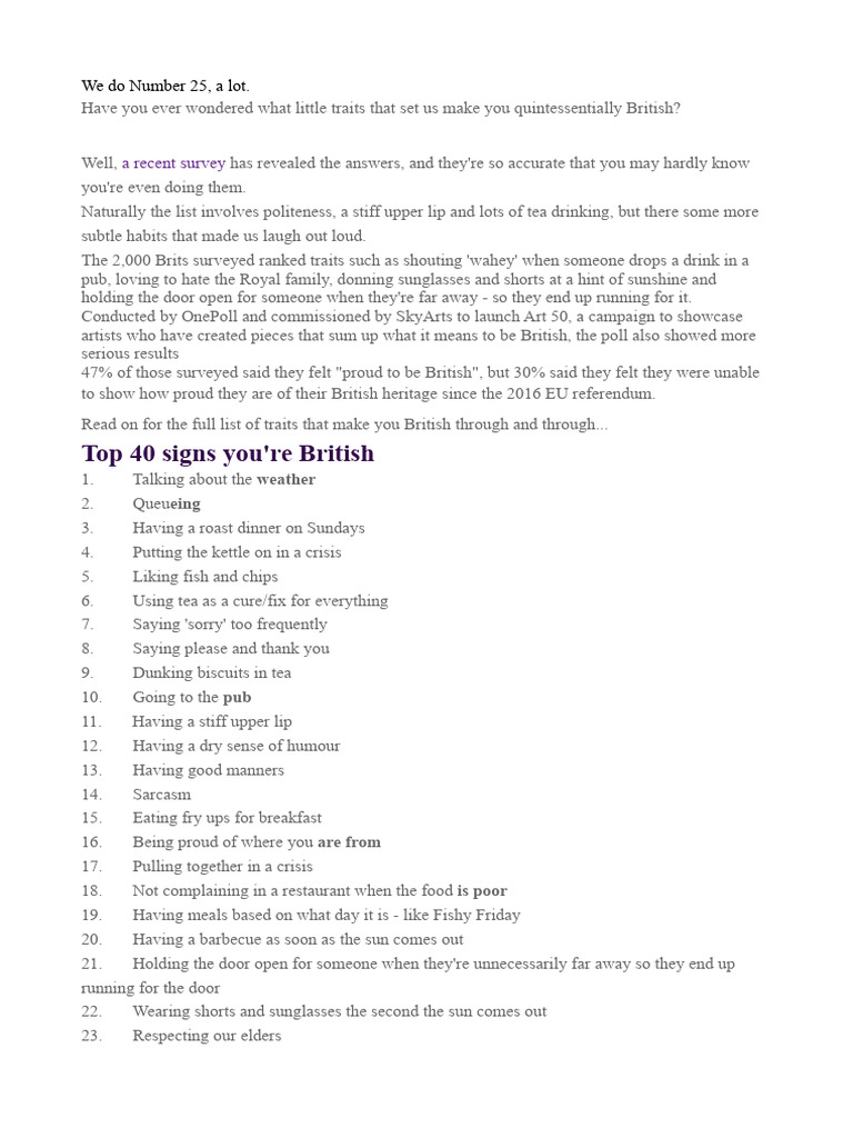 English Quirky | PDF | Cuisine | Foods