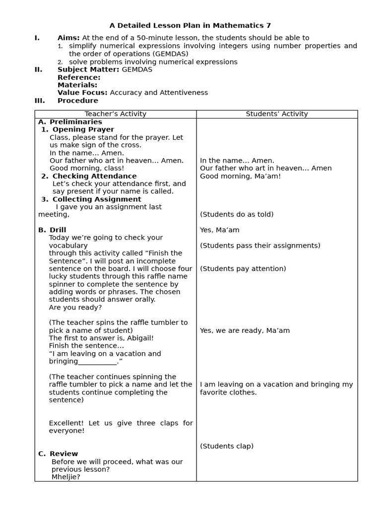 A Detailed Lesson Plan in English 9 | PDF | Clause | Sentence (Linguistics)