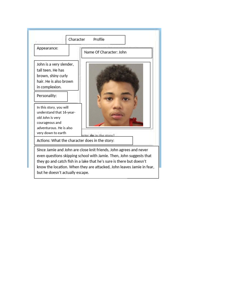 Character Profile - John | PDF