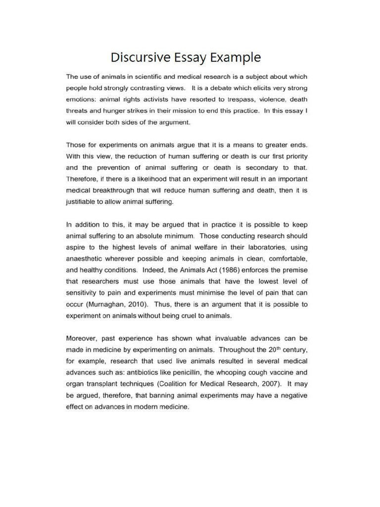 Top 10 Discursive Essay Topics | PDF