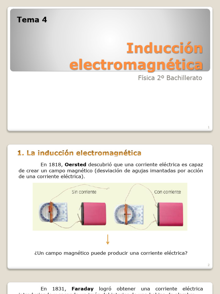 Inducción Electromagnética en Física | PDF | Inducción electromagnética ...