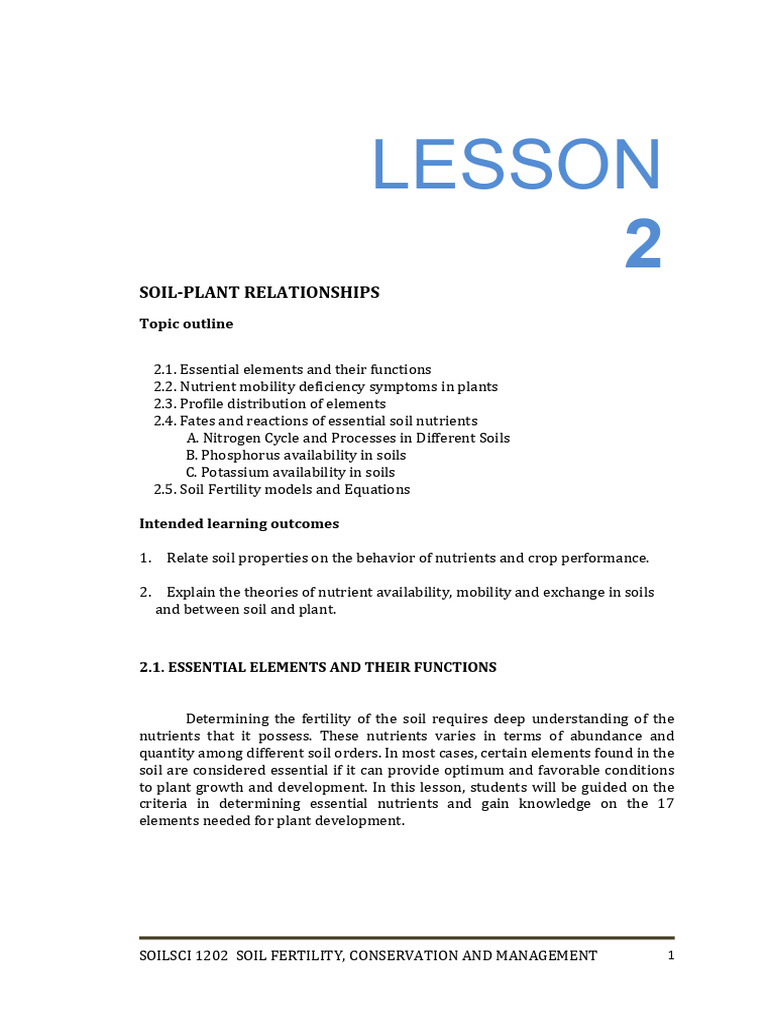 Soil Fertility and Nutrient Management Guide | PDF | Plant Nutrition | Soil
