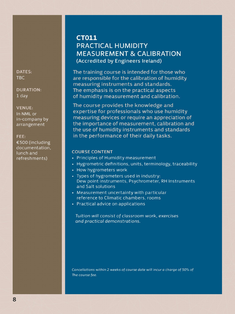 NML - Training - Brochure Page | PDF