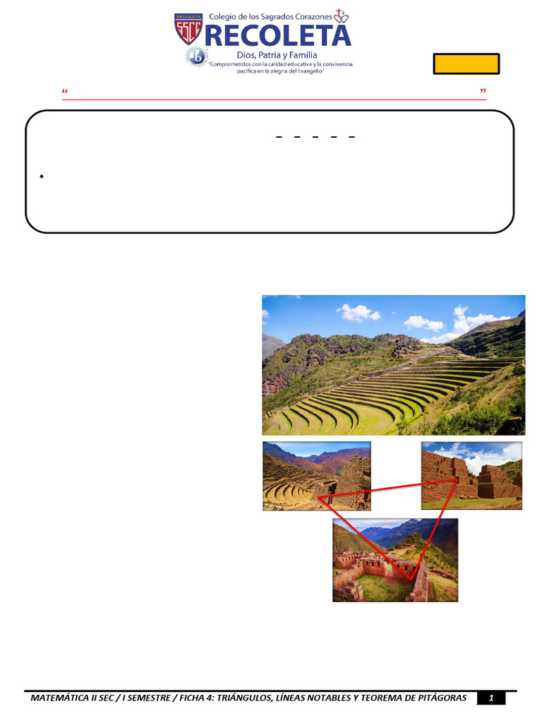 Pisac: Geometría y Cultura Inca | PDF | Triángulo | Geometría