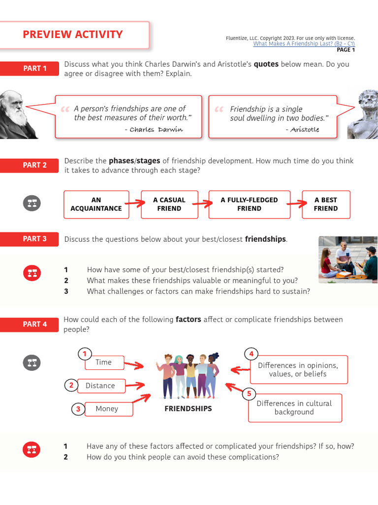 Whatmakesafriendshiplast Lessonplan | PDF | Linguistics | Grammar