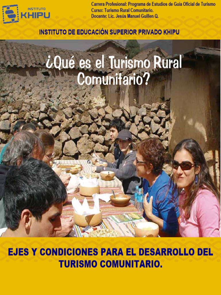 Turismo Rural Comunitario: Guía Práctica | PDF | Turismo | Iniciativa ...