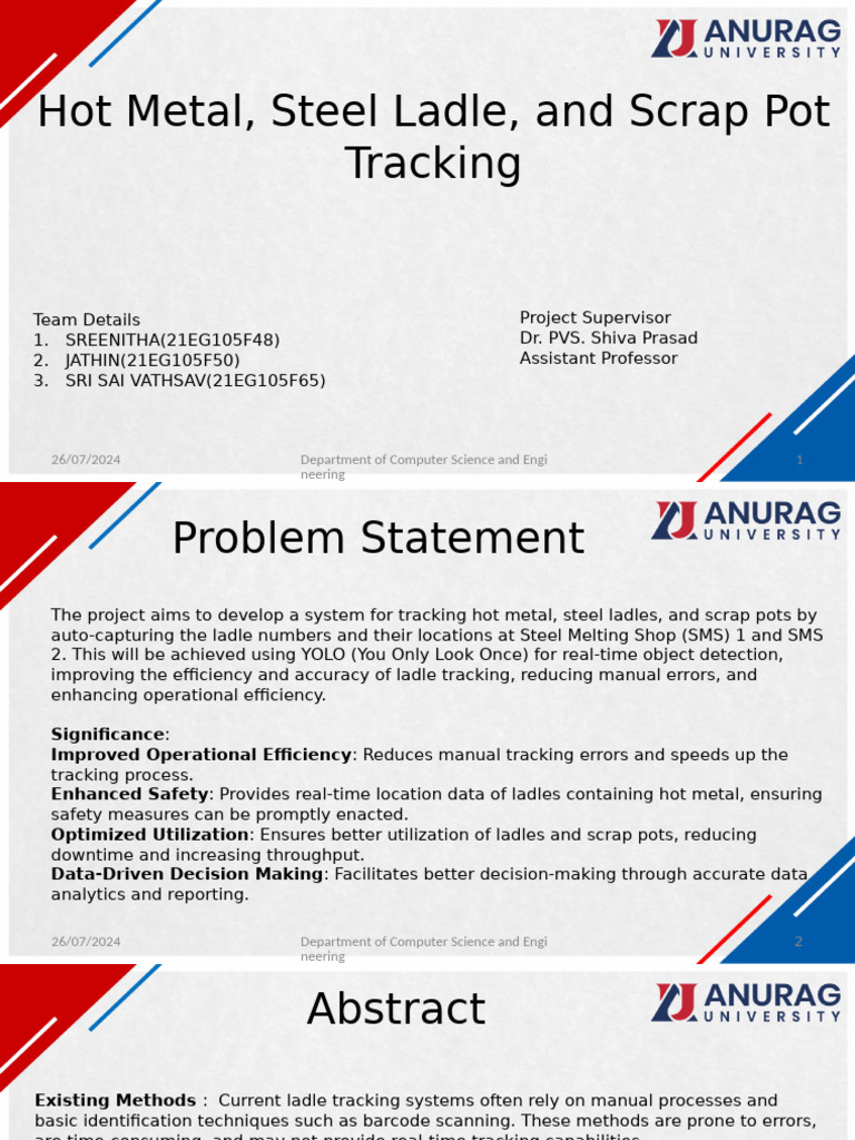Real-Time Tracking of Steel Ladles Using YOLO | PDF | Computer Science ...
