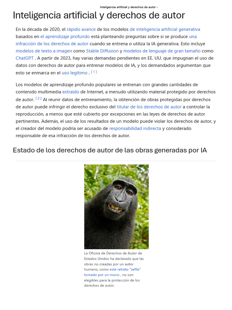 IA y Derechos de Autor en 2023 | PDF | Inteligencia artificial ...