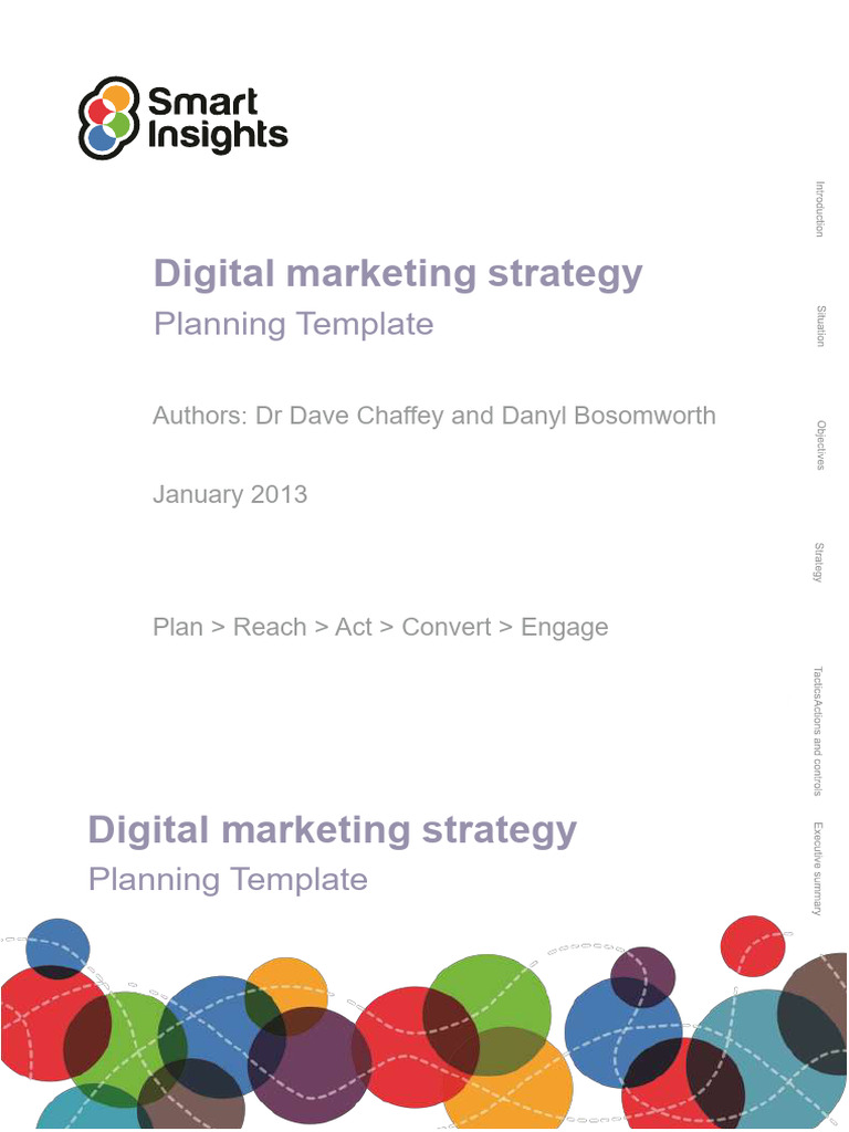 Digital Marketing Strategy Template | PDF | Digital Marketing | Marketing