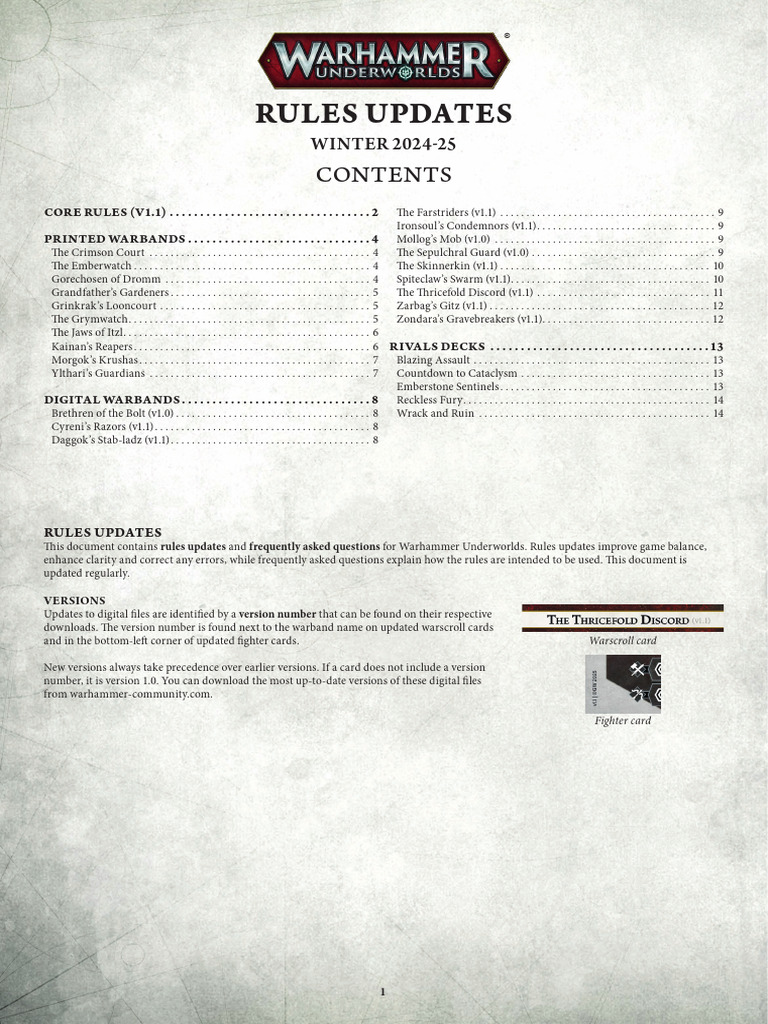 Whuw Eng Rules Update Winter 2024-25-Imnpshvkmi-Imwdgi9kbb | PDF