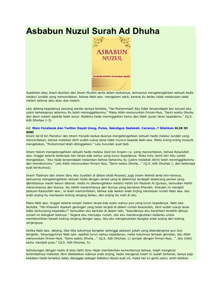 Asbabun Nuzul Lengkap Pdf Files Asoftsofttours