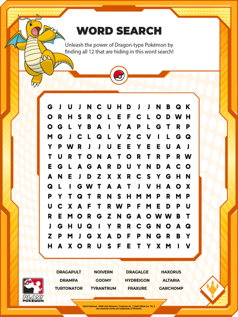 Word Search Dragon | PDF