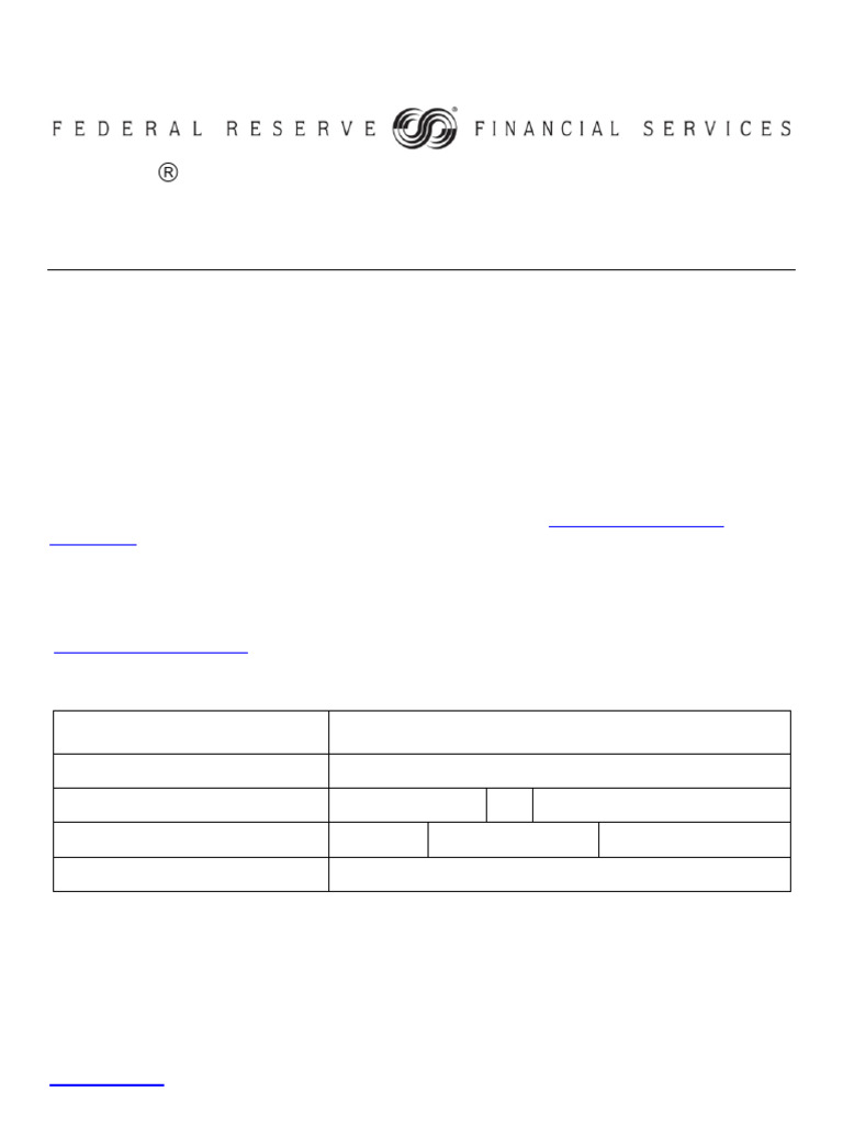 FedACH Participation Agreement Form | PDF | Computing