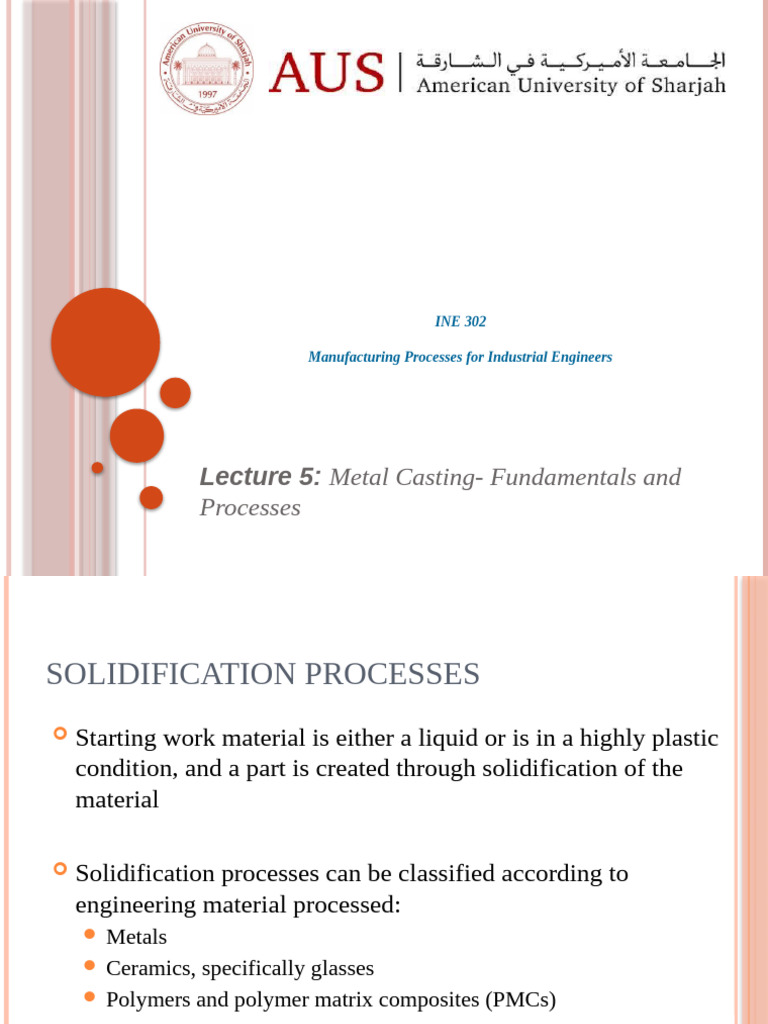 5-Metal Casting Fundamentals and Processes | PDF | Freezing | Casting