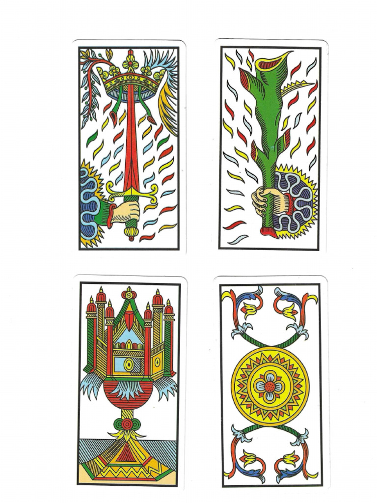Imágenes de Los Ases Del Tarot de Marsella | PDF