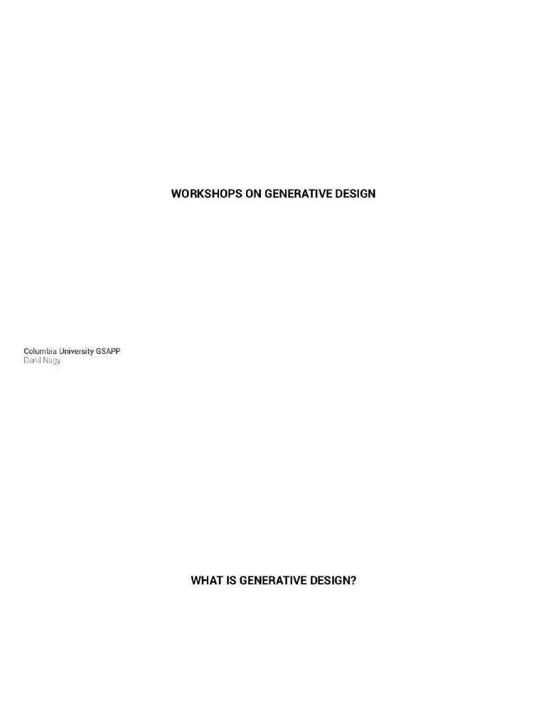 Studio 4 Workshop Introduction | PDF