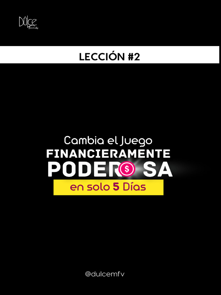 Controla tus Finanzas en 5 Días | PDF