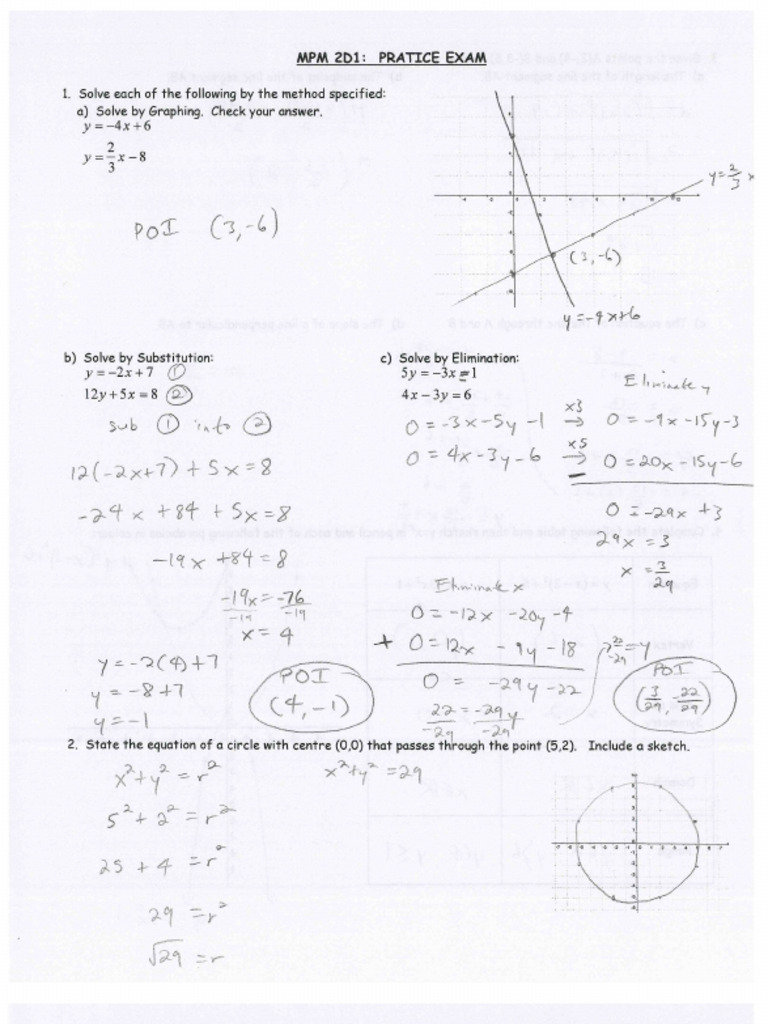 Practice Exam 2 - Sol'Ns | PDF