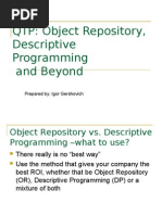 Download QTP Object Repository Descriptive Programming and Beyond by sumitkalra3962 SN8231942 doc pdf