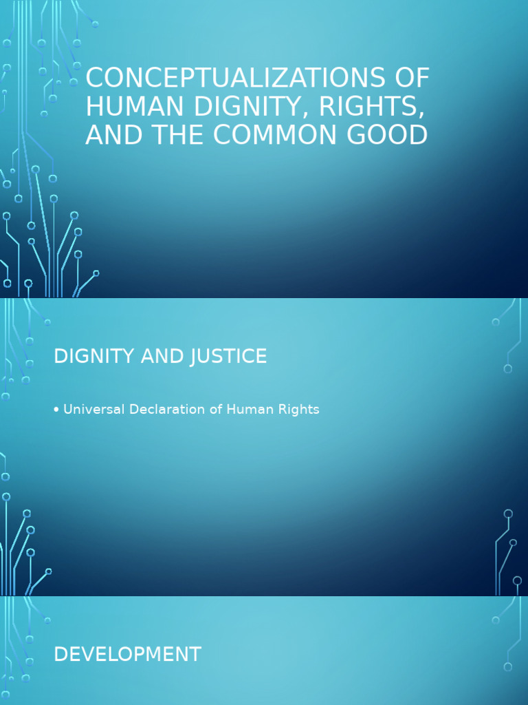 Conceptualizations of Human Dignity, Rights, and | PDF