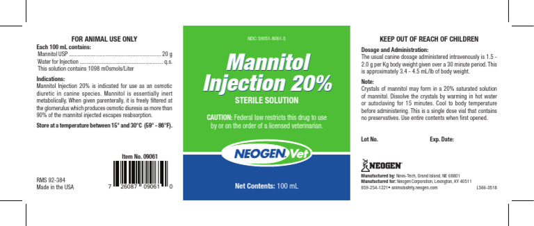 Neogenvet Mannitol 20 PCT Injection - en Us | PDF | Medical Treatments ...