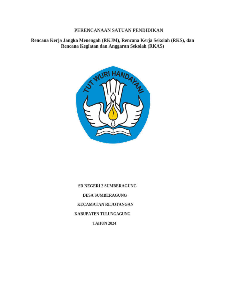 RKJM SD Negeri 2 Sumberagung 2024-2028 | PDF