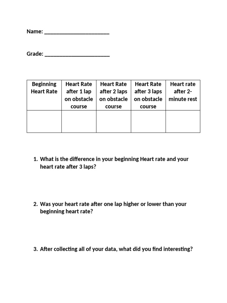 HeartRateChart 1 | PDF