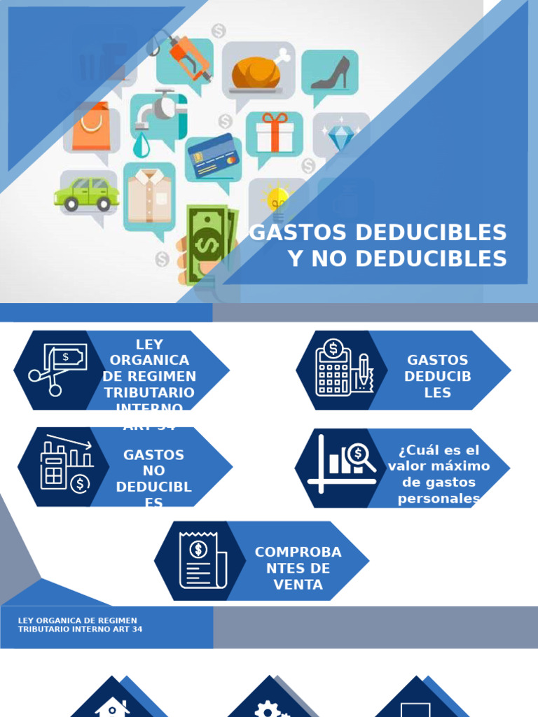 Gastos Deducibles y No Deducibles 2023 | PDF | Impuesto al valor agregado