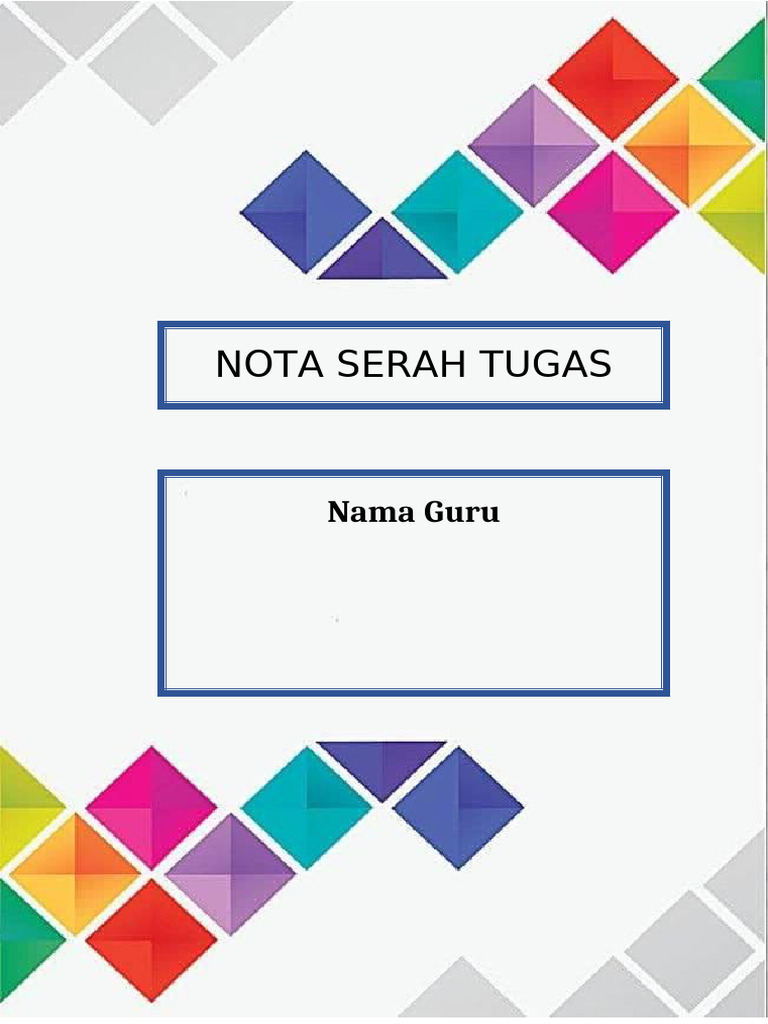 Nota Serah Tugas | PDF