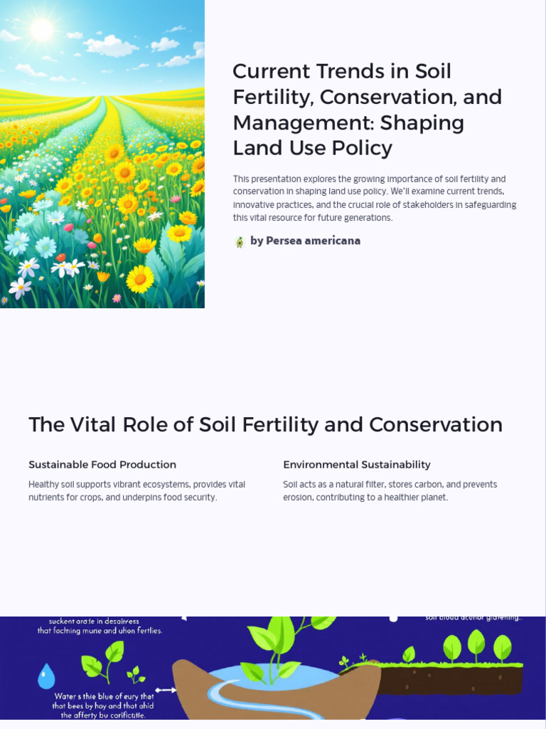 Trends in Soil Fertility and Conservation | PDF | Soil | Agriculture