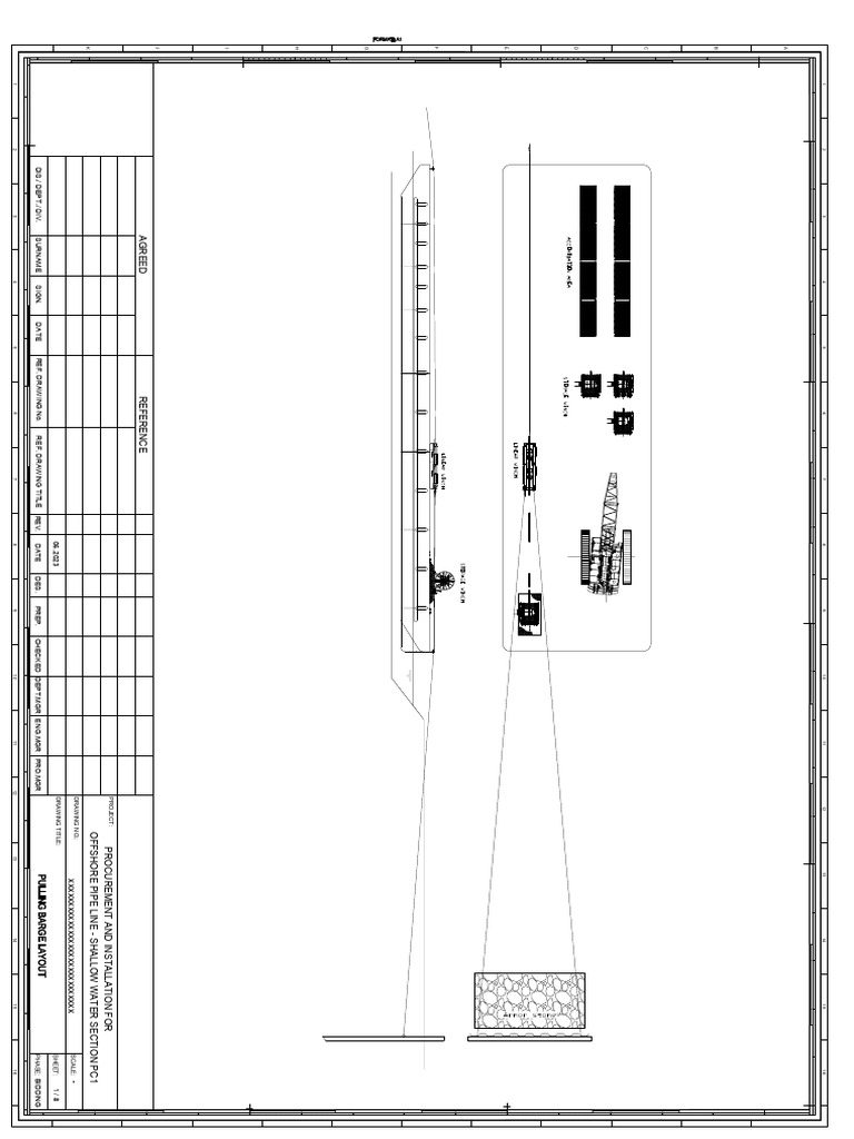 Barge Layout for Offshore Pipeline Project | PDF