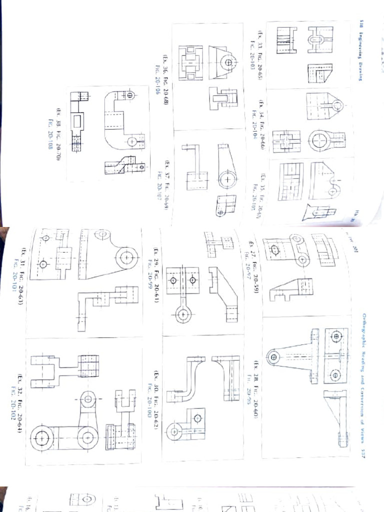 Engineering Drawing Figures Overview | PDF