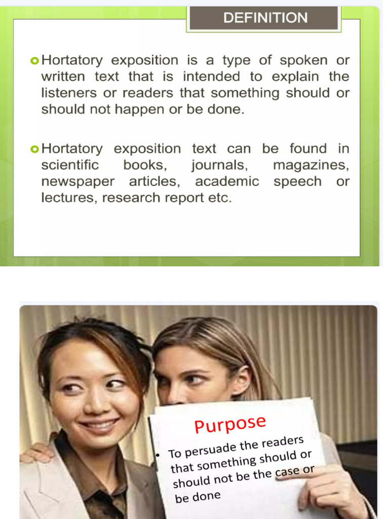 Hortatory | PDF