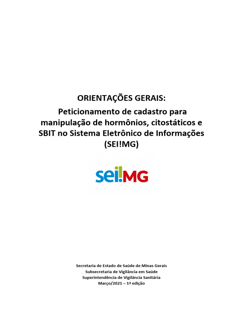 Manual SBIT | PDF | Senha | Estado