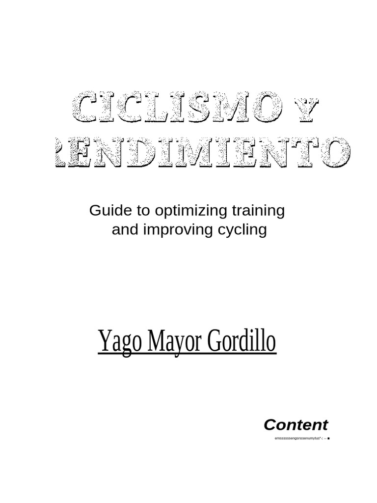 444951650 Cycling and Performance PDF | PDF