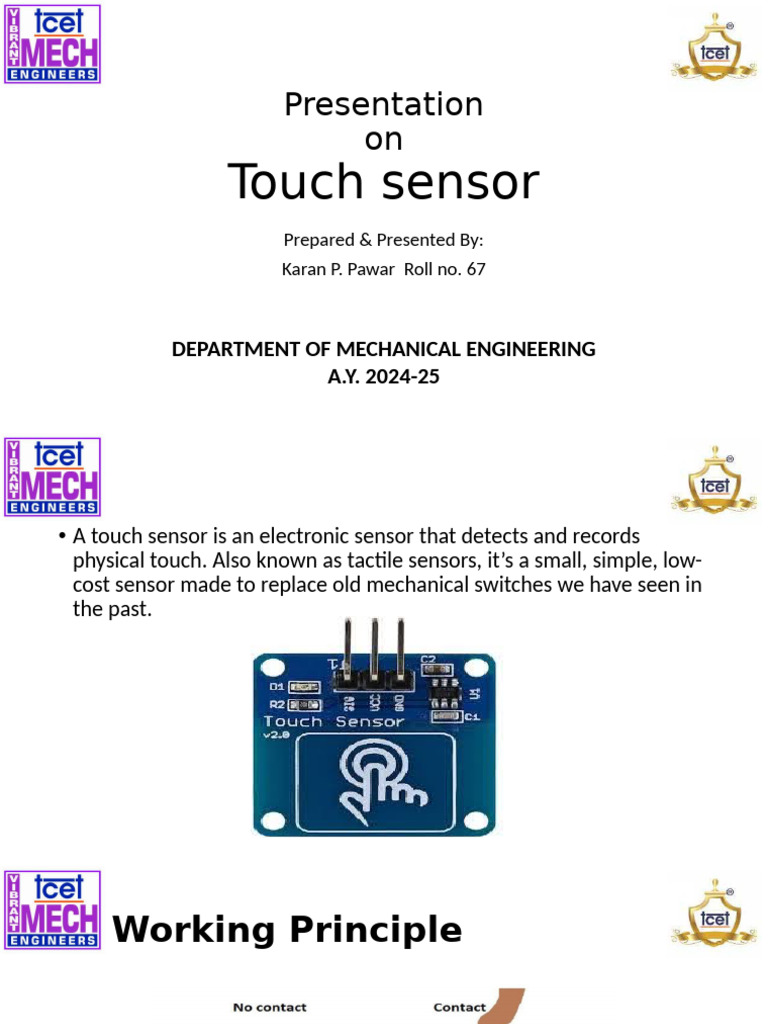 Overview of Touch Sensor Technology | PDF