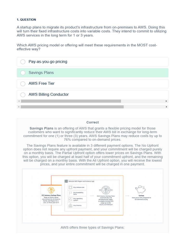 00 - Timed Mode Diagnostic Test - AWS CCCP - Tutorials Dojo | PDF ...