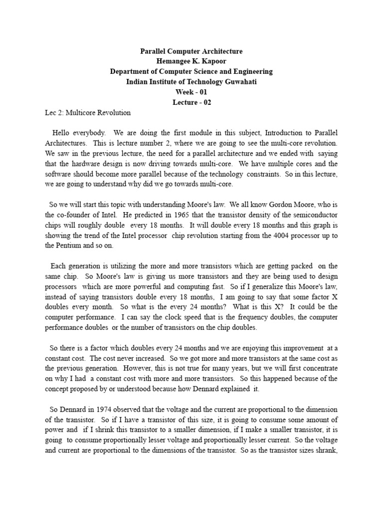 Understanding the Multicore Revolution | PDF | Multi Core Processor ...