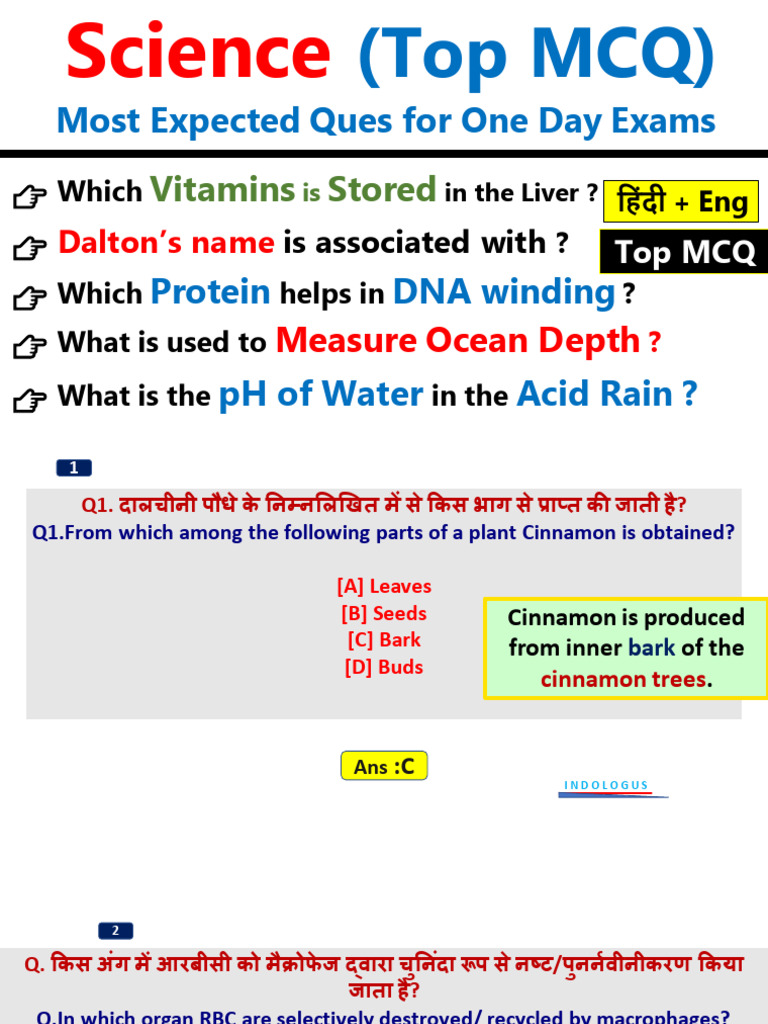 Science Quextions | PDF | Zinc | Pancreas