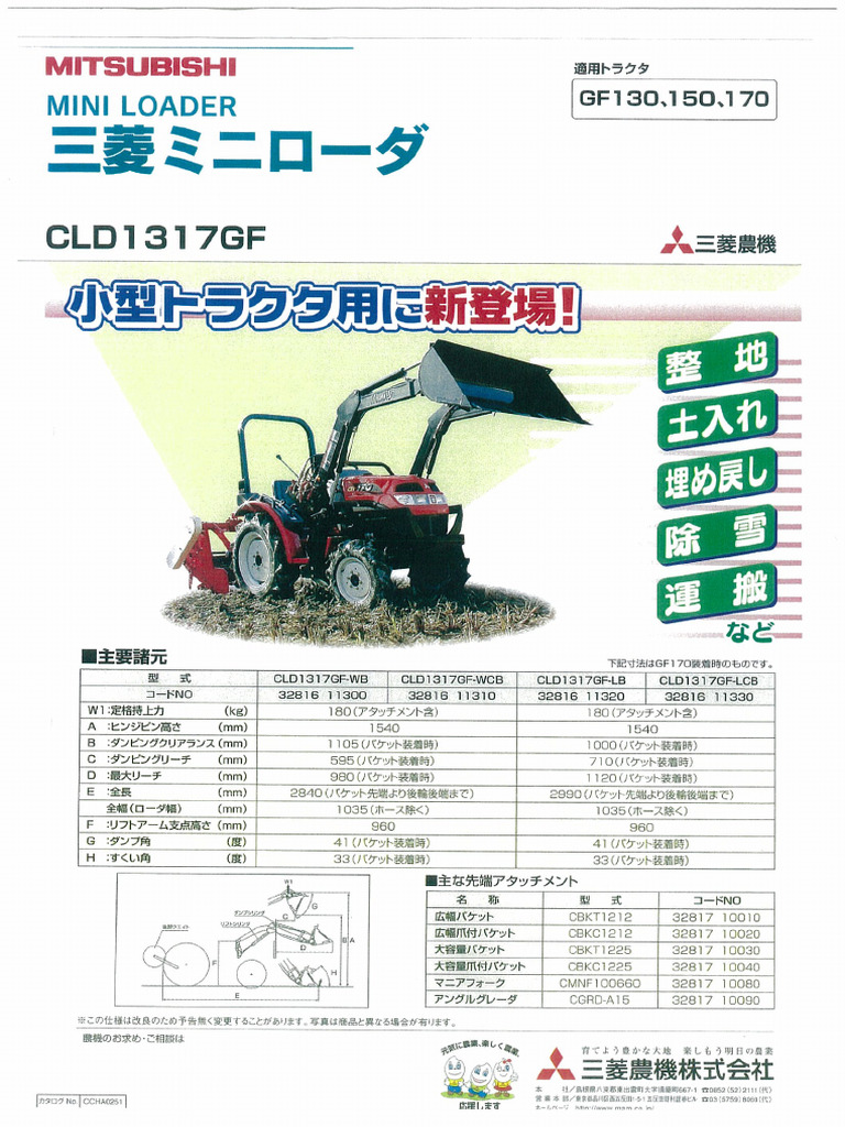Mitsubishi GF170 | PDF