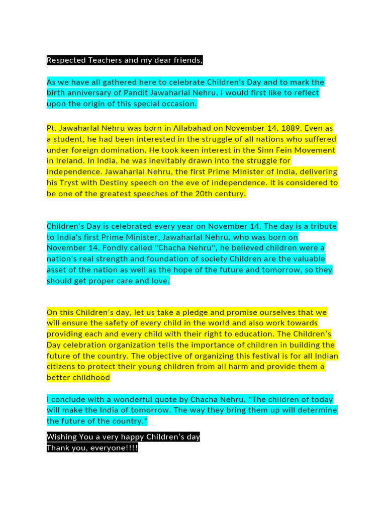 children-s-day-speech-pdf