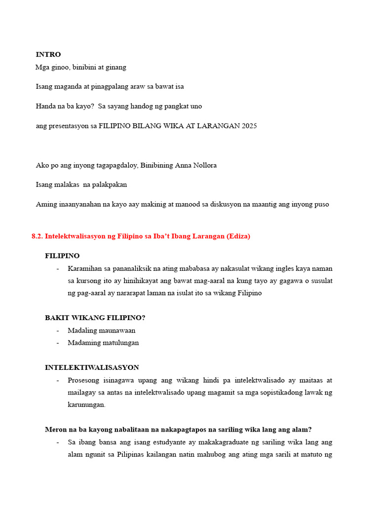 Fildis Reviewer | PDF