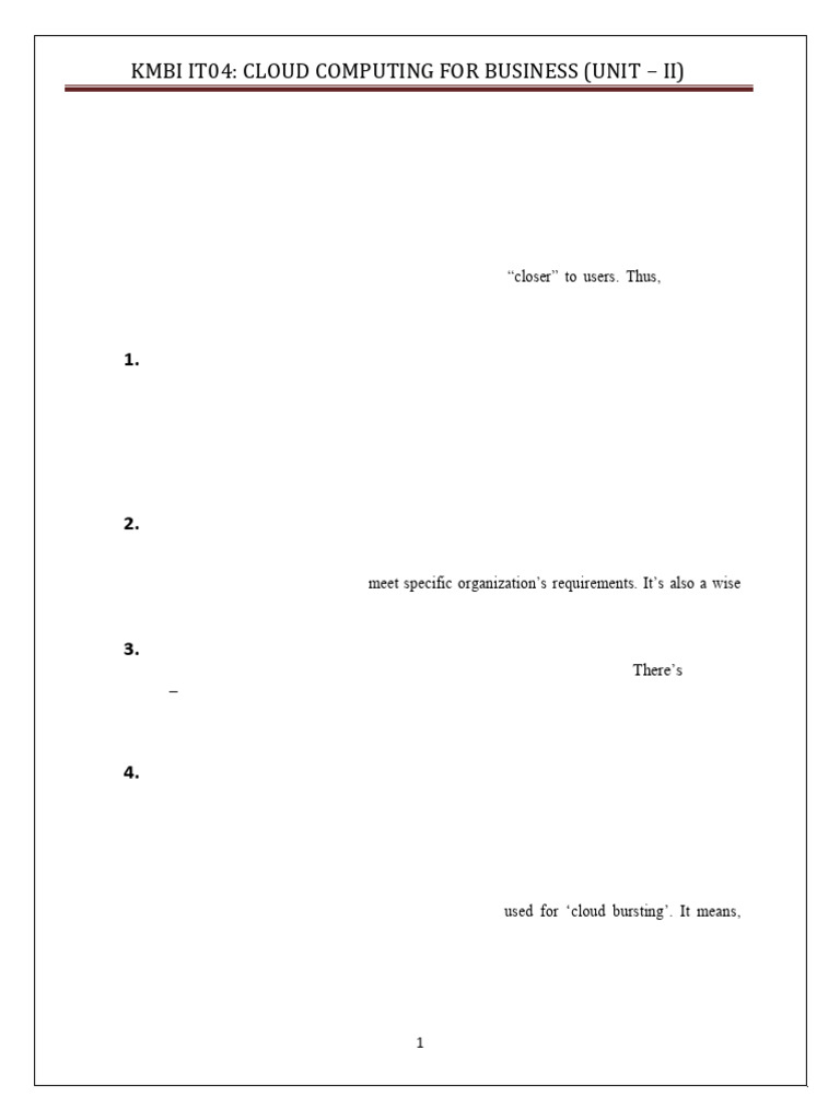 CCB - (Unit - Ii) | PDF | Cloud Computing | Data Center