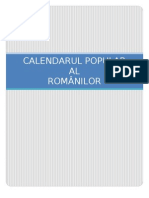 Calendarul Popular Al Romanilor